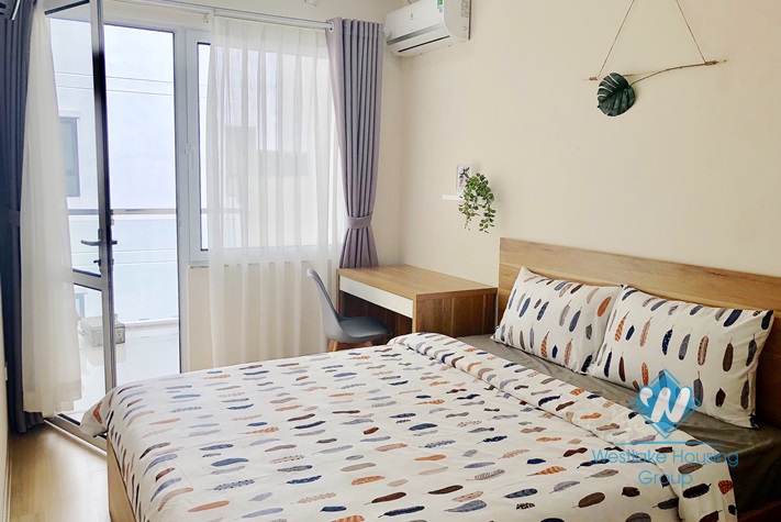 Two bedrooms apartment for rent in Van Cao st,Ba Dinh district, Hanoi